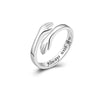 Hug Ring For My Daughter - A Symbol of Love and Protection - Adjustable Ring S925 Silver
