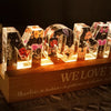 Custom Flower Printed LED Night Light - Mother's Day Gift Idea