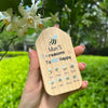 Mama/Grandma's Reasons To Bee Happy Customized Lucky Wind Chimes