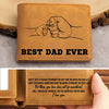 Best Dad Ever Father's Day Gift Custom Kids' Names - Personalized Leather Wallet