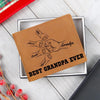 Best Dad Ever Father's Day Gift Custom Kids' Names - Personalized Leather Wallet
