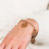 Link Bracelet with Personalized Heart Charms