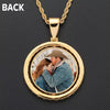 Custom Double Sided Spinning Photo Pendant Necklace