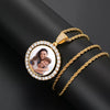 Custom Double Sided Spinning Photo Pendant Necklace