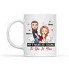 It Started With A Message - Couple Personalized Mug - Anniversary Gift For Wife