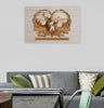 Deer Love Mountains Couple Names Premium Canvas