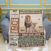 To My Daughter Personalized Blanket - Dad This Old Lion - Christmas Gift Idea For Daughter From Dad