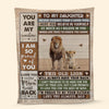 To My Daughter Personalized Blanket - Dad This Old Lion - Christmas Gift Idea For Daughter From Dad
