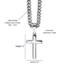 Son Make Me Proud - Artisan Cross on Cuban Link Chain - Best Gift for Son from Dad