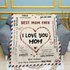Best Mom Ever Blanket - Mother's Day Gift