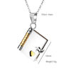 Engraved Message My Love Book Necklace | Romantic Gift For Wife