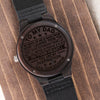 Dad A Place In Your Heart, Engraved Wooden Watch, Gift Idea For Dad This Father's Day