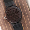 Dad Always Be My Hero, Engraved Wooden Watch, Father's Day Gift Idea For Dad