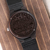 Dad You Are My Inspiration, Engraved Wooden Watch, Gift For Dad From Son, Father's Day Gift Idea