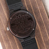 Dad A Great Father, Engraved Wooden Watch,  Father's Day Gift For Dad