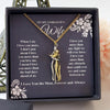 To My Wife Gift I Love You The Most - Couple Embrace Pendant Necklace