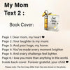 Mom Engraved Message Book Necklace - Perfect Gift For Mother