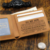 Leather Engraved Wallet - Believe Deep In Your Heart - Graduation, Birthday Gift For Son