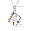 My Little Star Book Necklace for Daughter - Birthday Graduation Gift From Dad Mom