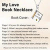My Love Book Necklace - Anniversary Gift for Wife Girlfriend