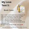 Engraved Message My Love Book Necklace | Romantic Gift For Wife