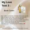 Engraved Message My Love Book Necklace | Romantic Gift For Wife
