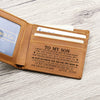 Leather Engraved Wallet - Believe Deep In Your Heart - Graduation, Birthday Gift For Son