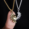 Sun Moon Matching Couple Necklace - Unique Gift for Couples