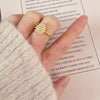 Rotating Sunflower Spinner Ring for Stress Relief