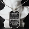 Dad Man To Raise A Child, Dog Tag Necklace, Best Dad Gift Idea From Son