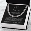 Son I Closed My Eyes - Cuban Link Chain - Birthday, Graduation Gift For Son