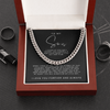 Son I Closed My Eyes - Cuban Link Chain - Birthday, Graduation Gift For Son