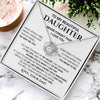 Daughter My Heart My Life My Soul, Love Knot Necklace, Special Gift Daughter From Dad