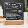 Mom For All The Times - Square Acrylic Plaque - Mother's Day Gift