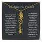 No Rain No Flowers - Birth Flower Name Necklace - Perfect Gift Idea