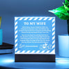 Wife Love Letter Keepsake - Square Acrylic Plaque - Anniversary Gift For Wife