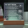 Mom For All The Times - Square Acrylic Plaque - Mother's Day Gift