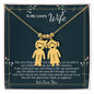 Wife We Love You, Engraved Kids Charm Necklace, Anniversary Gift For Your Wife