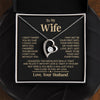 Wife Feel My Love - Forever Love Necklace - Romantic Gift Idea For Wife