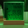 Dad You Are The Greatest - Acrylic Plaque - Father's Day Gift For Dad