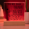 Dad You Are The Greatest - Acrylic Plaque - Father's Day Gift For Dad