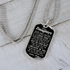 To My Daughter From Dad | Just Do Your Best | Dog Tag Necklace