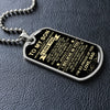 To My Son Gift From Dad | I'm So Proud Of You Love Dad | Dog Tag Necklace