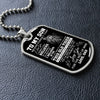 To My Son | I Hope You Believe In Your Self | Dog Tag Necklace Gift From Dad