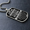 To My Son Gift From Dad | Stay Strong Be Confident | Dog Tag Necklace
