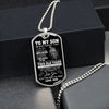 To My Son | I Hope You Believe In Your Self | Dog Tag Necklace Gift From Dad