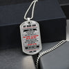 To My Son - Just Do Your Best, DogTag Necklace Gift Son