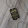 To My Son Gift From Dad | I'm So Proud Of You Love Dad | Dog Tag Necklace