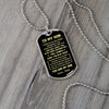 To My Son Gift From Dad | You Are My Son | Dog Tag Necklace Military Ball Chain