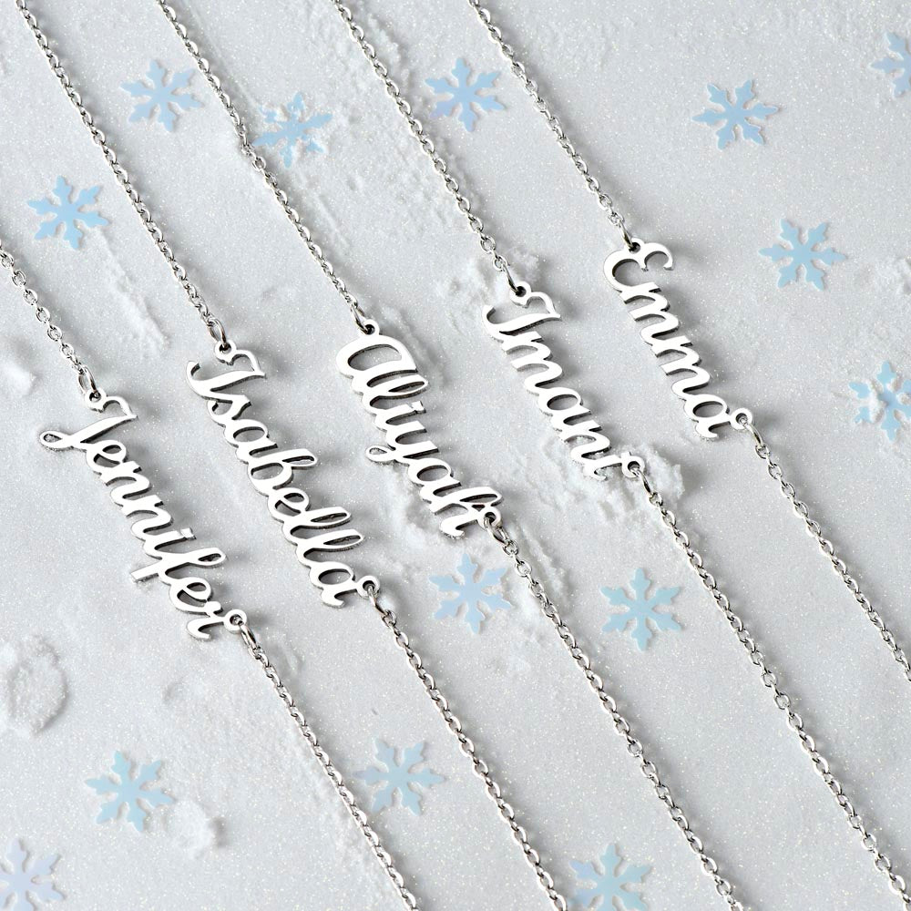 Soulmate Deep In Your Heart, Personalized Name Necklace, Custom Jewelry Gift For Her